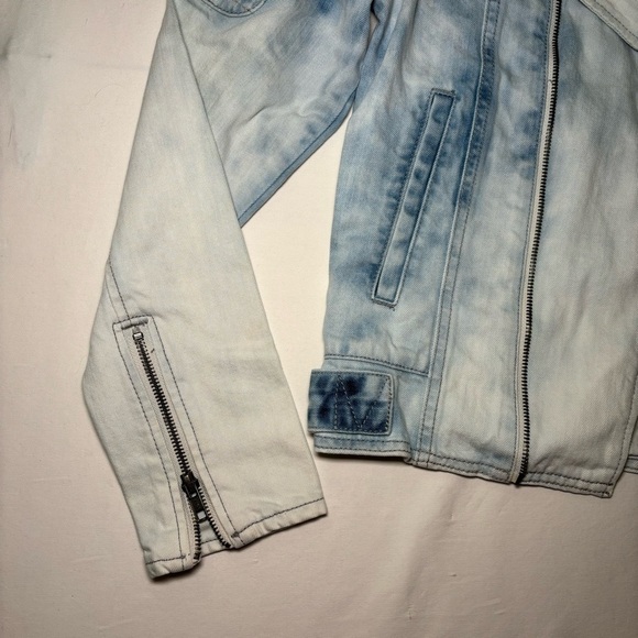 Volcom Genuine Acid Sun Wash 99% Cotton Zip Jean Jacket Size S - Picture 8 of 16